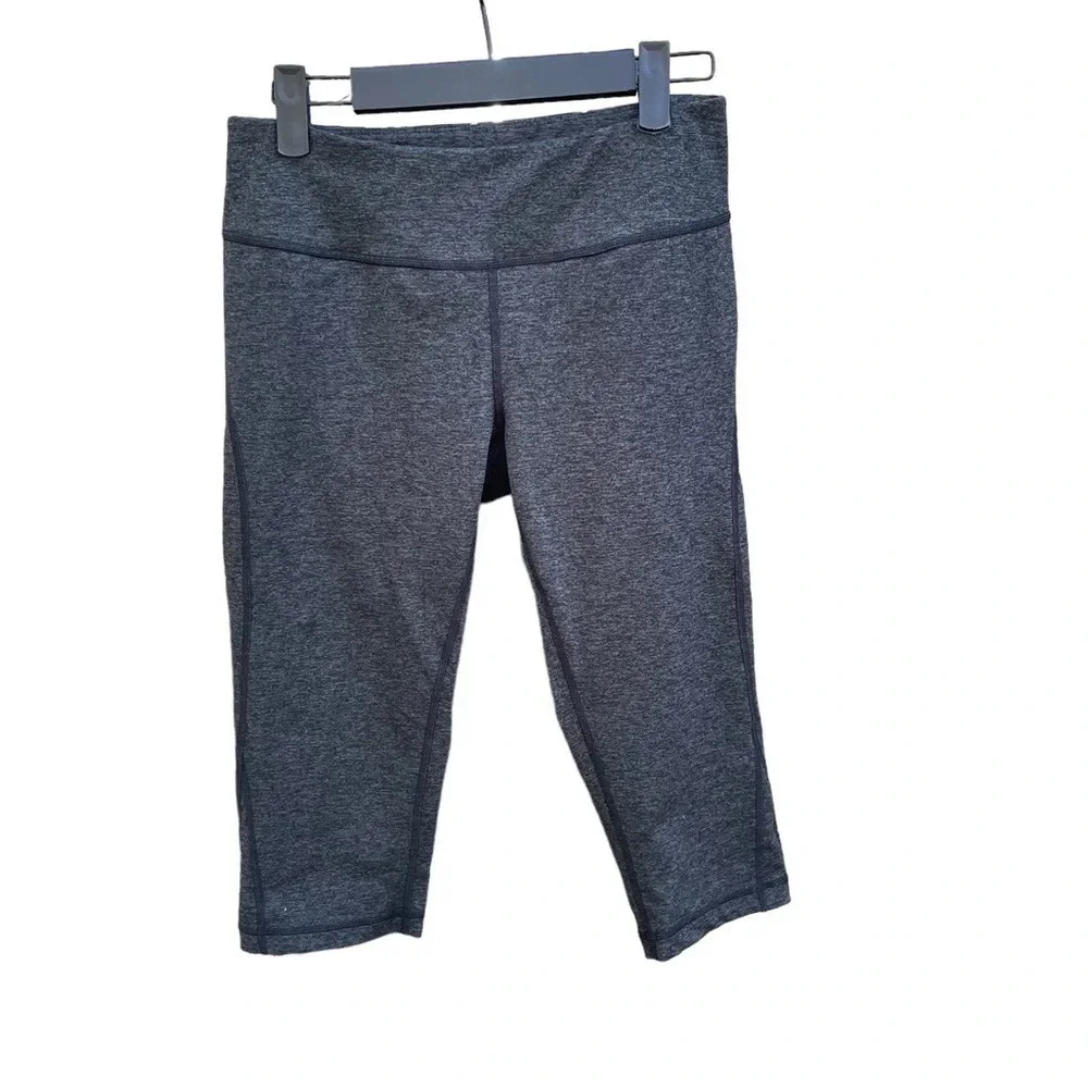 ZELLA DARK GRAY CROPPED LEGGINGS